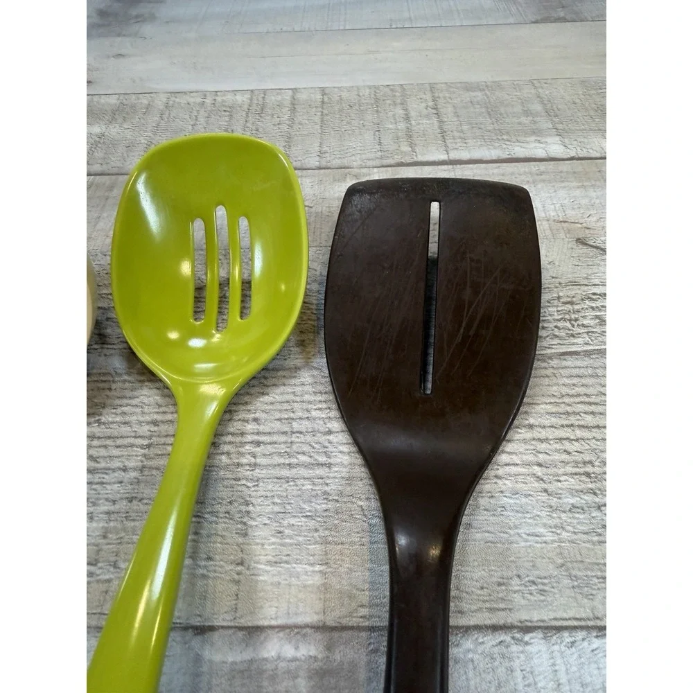 Vintage Kitchen Utensils Lot of 3 Foley Taylor Made Spoon Spatulas Retro